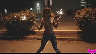 Honey gold dakota marr flash topless public outdoors party neighbor fun