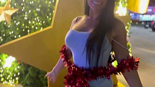 Unwrap this curvy Santa gift for bedroom POV pounding and juicy creampie fun?