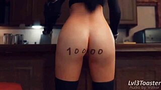 final fantasy vii tifa lockhart rides cock in anal creampie fantasy assfuck