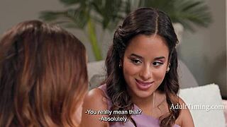 vivianne desilva and tiny isabella jules scissor passionately