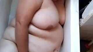 Milf sucks master's cock humps wildly creampie covers ripped clothes body