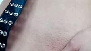 Light belt spanking punishment stings just right