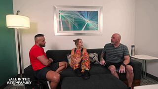 curvy blonde wife rides stepbrother trainer's monster cock behind hubby's back
