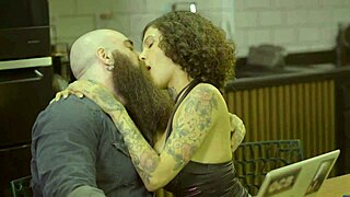 tattooed latina whore girlfriend takes huge cock assfucking from rocker