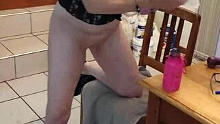 velvet rain fingers her wet milf pussy to shaking orgasms