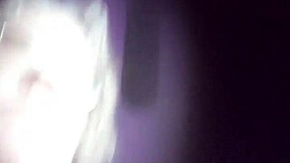 Hairy pussy unleashes golden stream outdoors
