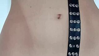 Light belt spanking punishment stings just right