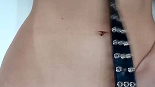 Light belt spanking punishment stings just right