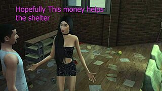 skinny teen emily willis bent over for homeless man's rough monster cock pounding in shelter parody