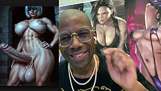 uhh big breasted thicc ass trans cock 2b fucks 9s tight hole till creampie explodes ai generated mess