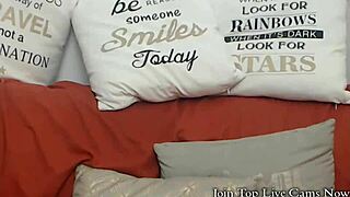 live cam girl deepthroats huge dildo during oral sex show