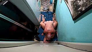 Explore the dragon cock sleeve lubed with spit for plump pussy play