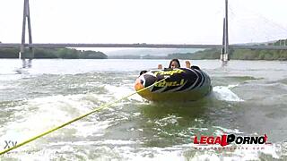 lilu moon keeps sucking muscle man's veiny throbbing cock nonstop