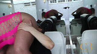 Slutty Brazilian Wife Bent Over Drilled Deep by Massive BBC and BWC in Wild Swing