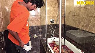 CURVY INDIAN BHABHI'S JUICY WET PUSSY GETS LICKED AND POUNDED BY BIG COCK HUSBAND