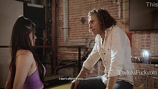 Alison Rey blackmailed by Michael Vegas in dark roleplay hole pay on sofa