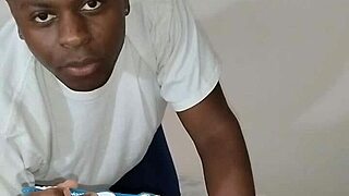 Toothbrush Tease Through Sheer Fabric Thrills