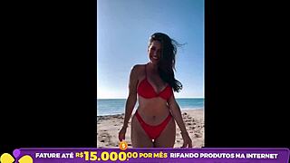 check out this hot brazilian amateur wife dancing her curves seductively for you