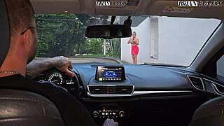 Monique Fuentes Ravages Driver Brian Evans In Car!