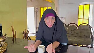 ever thought of cheating on your horny arab milf stepmom in her hijab pov?