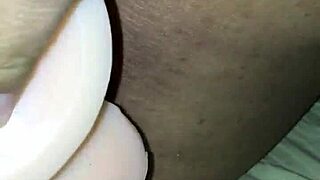 watching my bbw latina girlfriend test two huge dildos