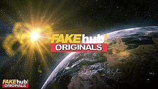 Imagine a fit blonde's wet pussy gripping that hard cock after alien fun