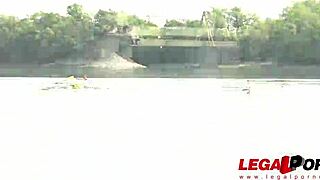 lilu moon keeps sucking muscle man's veiny throbbing cock nonstop