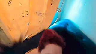 Thick curvy latina homemade blowjob slurps massive cock deep.