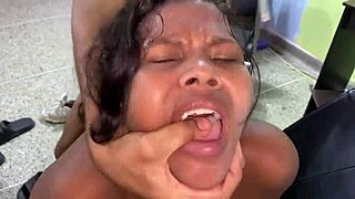 colombian teen stepsis gets fucked doggystyle by stepbro in lingerie