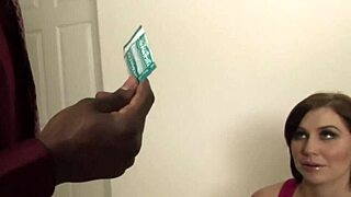 brunette college student rides stepdad's big cock hard