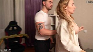 he rams her cheating pussy rough to punish, she cums hard on his monster cock like a total bitch