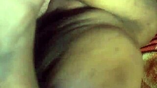 A plump beauty tempts a slender admirer in secret play.