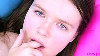 What if Russian model's sexy body hides daddy fantasies on sofa