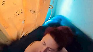 Thick curvy latina homemade blowjob slurps massive cock deep.