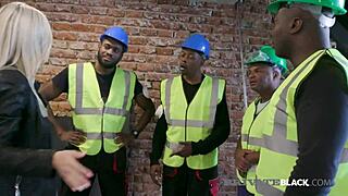 nathaly cherie takes five black monster cocks in rough gangbang orgy doggystyle