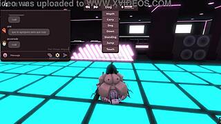 Holy shit, Evelyn's massive hardcore detonation explodes in sexy Roblox prostitution!