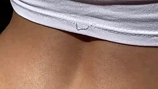 sunlit homemade stepsister casting interview leads to shaved pussy dildo play