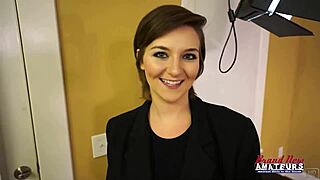 hey petite brunette kylie, suck that cock deep then get your shaved pussy fucked hard