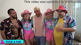 Rebel Rhyder and Lana Analise Spit-Roasted by Winners