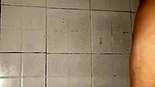 beautiful latina housewife flashes her natural tits and panties in bathroom then sends steamy video to shop owner