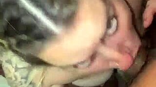 BEST blowjob ever from cum loving girlfriend deepthroat facial