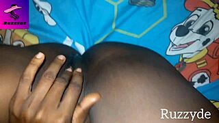 Groping her creamy unwashed pussy in the morning garage