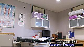 dr tampa backstage with aria nicole's shaved pussy toy spread