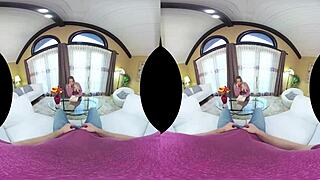 Cali carter shakes big booty while taking vr cock balls deep