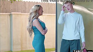 angry stepmom milf forces stepson to fuck neighbor and make up