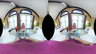 Cali carter shakes big booty while taking vr cock balls deep