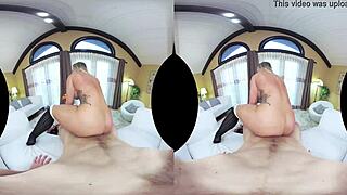 Cali carter shakes big booty while taking vr cock balls deep