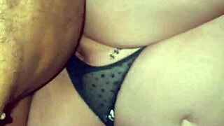 Chubby slut Resa takes master's creampie pussy pounding