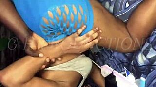 damn ghetto slut lil shorty gh bent over takin' rough dick with cum drippin' everywhere