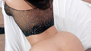 Curvy Latina Tokyo Lynn Fucked Bent Over in Fishnets Doggystyle!